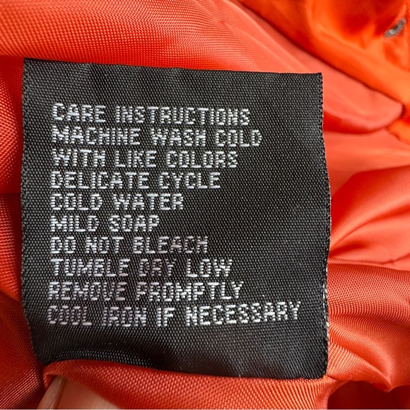 NEW Sporto Orange Rust XL Longline Quilted Jacket Vest Faux Fur Trimmed Hood - Picture 14 of 14